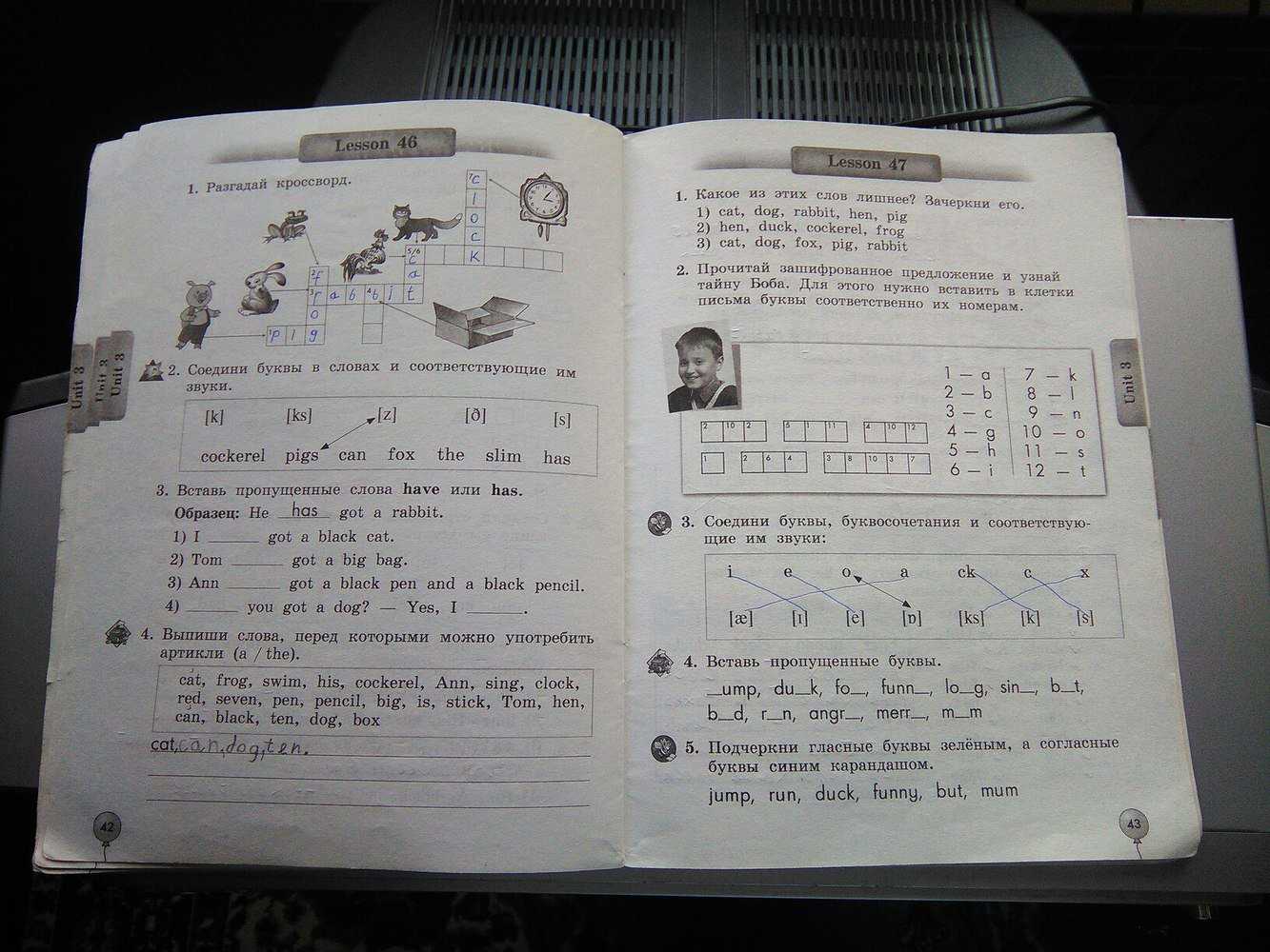 Английский язык enjoy english английский с удовольствием 2 класс биболетова lesson 27 номер 1