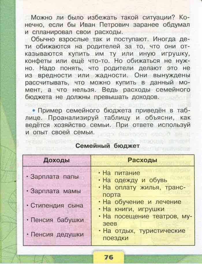 ГДЗ учебник по окружающему миру 3 класс часть 2 Плешаков Задания для домашней работы стр 71 Запиши в словарик стипендия пенсия