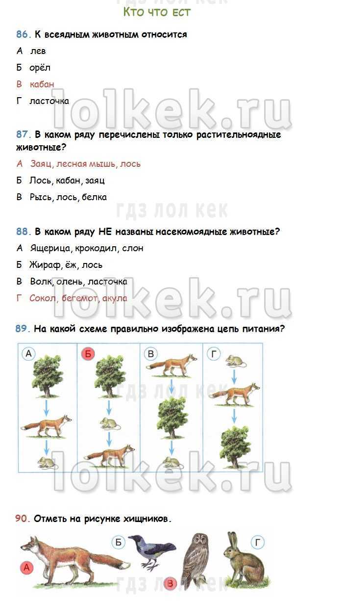 Решебник к учебному пособию: окружающий мир 3 класс плешаков - учебник