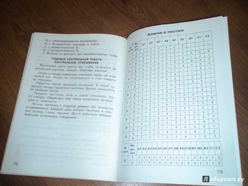 Тесты по русскому языку 3 класс к учебнику канакиной горецкого ответы