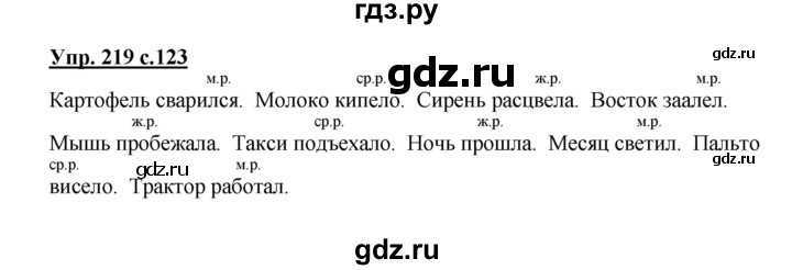 ГДЗ учебник по русскому языку 3 класс Канакина Формы глаголы Упражнение 219 Прочитайте Картофель свариться Молоко кипеть Сирень расцвести Восток заалеть Мышь пробежать Такси подъехать Ночь пройти Месяц светить Пальто висеть Трактор работать