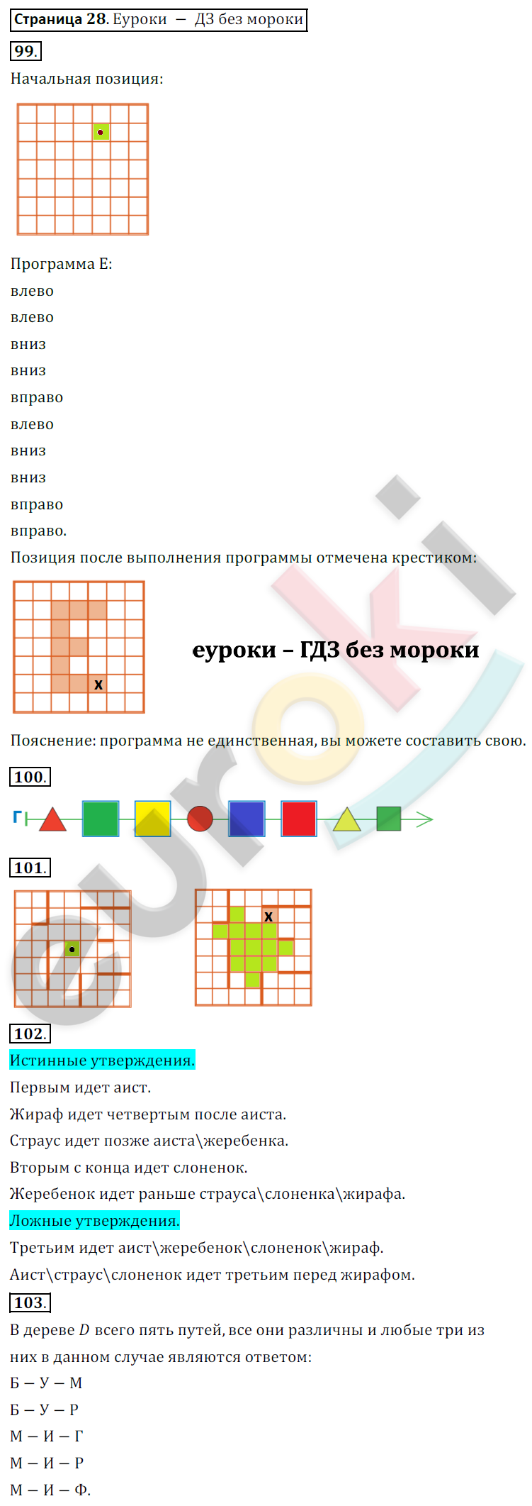 Ответы контрольная работа по информатике 3 класс матвеева: гдз контрольные работы информатика 3 класс матвеева —  