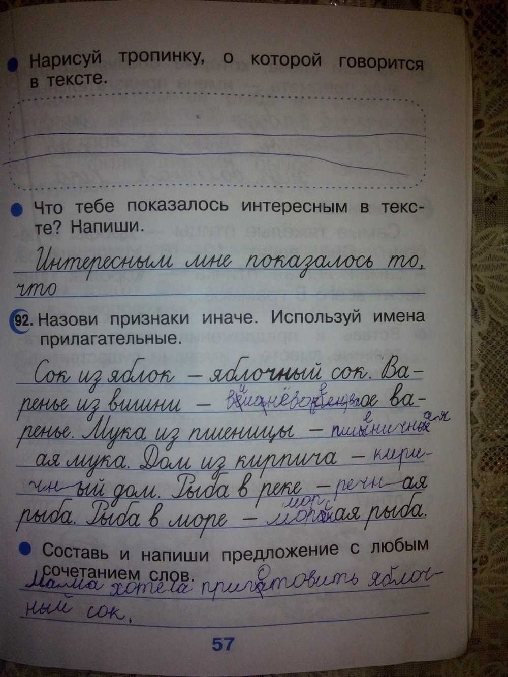 Гдз   по русскому языку 2 класс т.г. рамзаева
