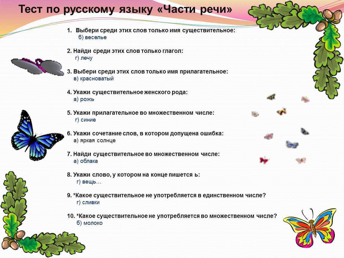 Гдз по русскому языку 3 класс тесты тихомирова часть 1, 2