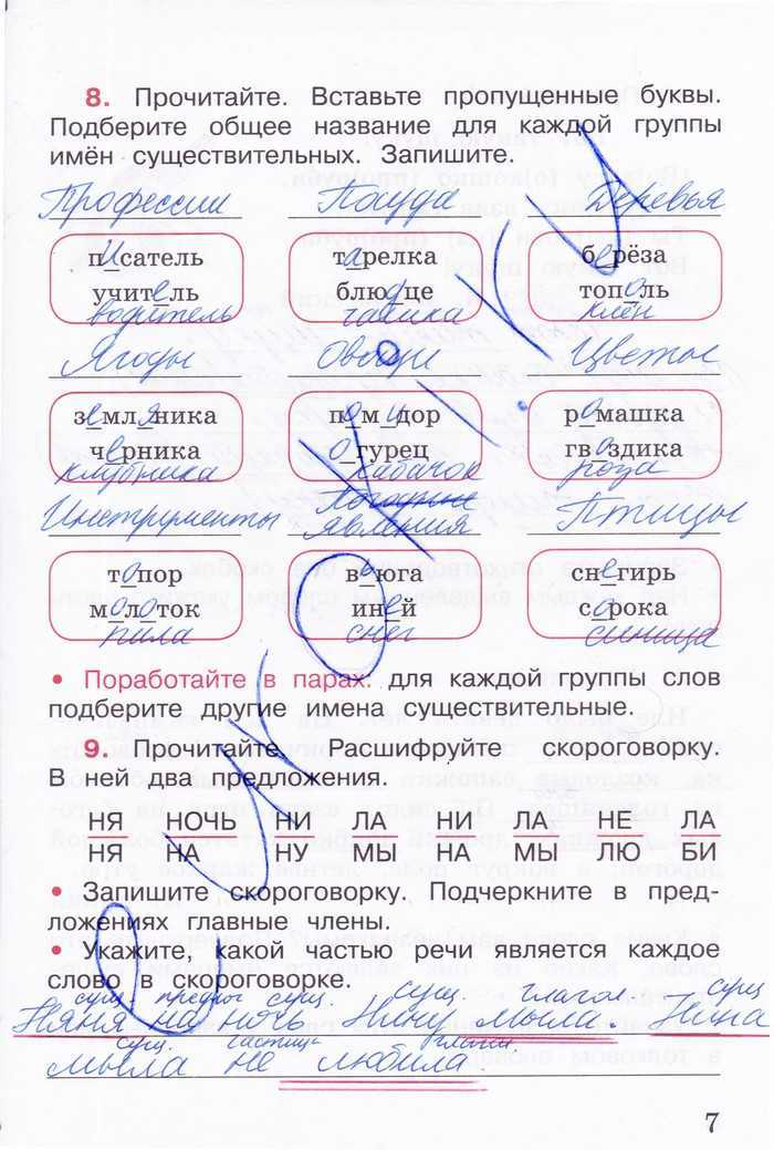 ГДЗ рабочая тетрадь по русскому языку 3 класс Канакина часть 1 Предложение Номер 16 Прочитайте Допишите подходящие по смыслу слова так чтобы на каждой строке получилось предложение пословица Друзья познаются У страха глаза
