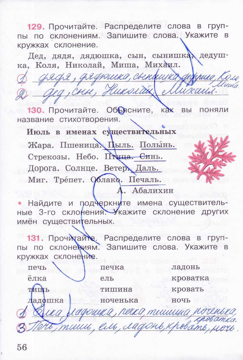 Русский язык 3 класс – авторы канакина, горецкий (рабочая тетрадь часть 1 и 2)