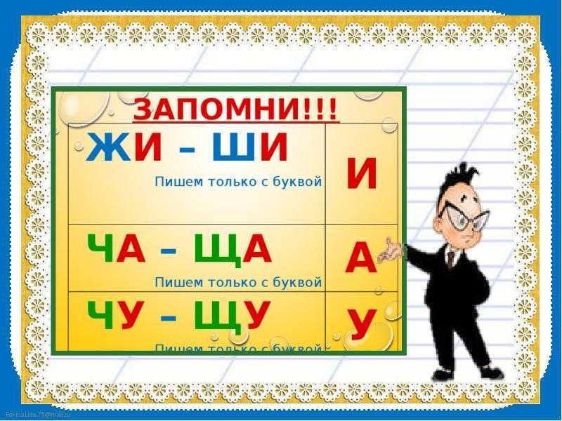 Учимся писать правильно сочетания букв ча-ща, чу-щу