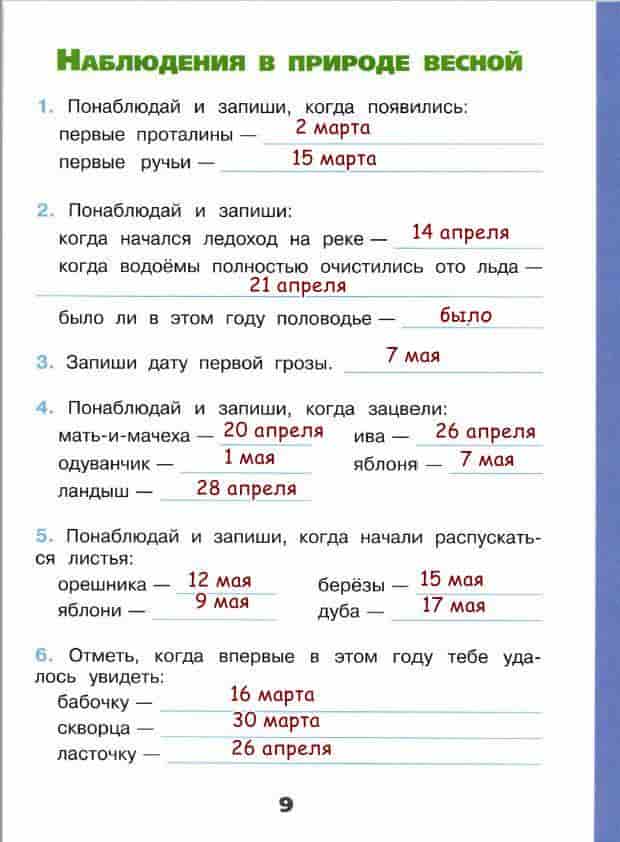 Окружающий мир 2 класс 1 часть. в гости к осени стр. 36 – 39
