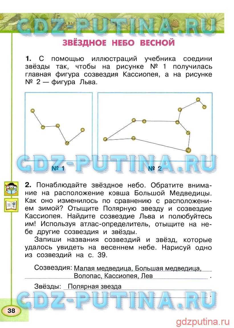Гдз по окружающему миру 2 класс 1 часть плешаков а.а. новицкая м.