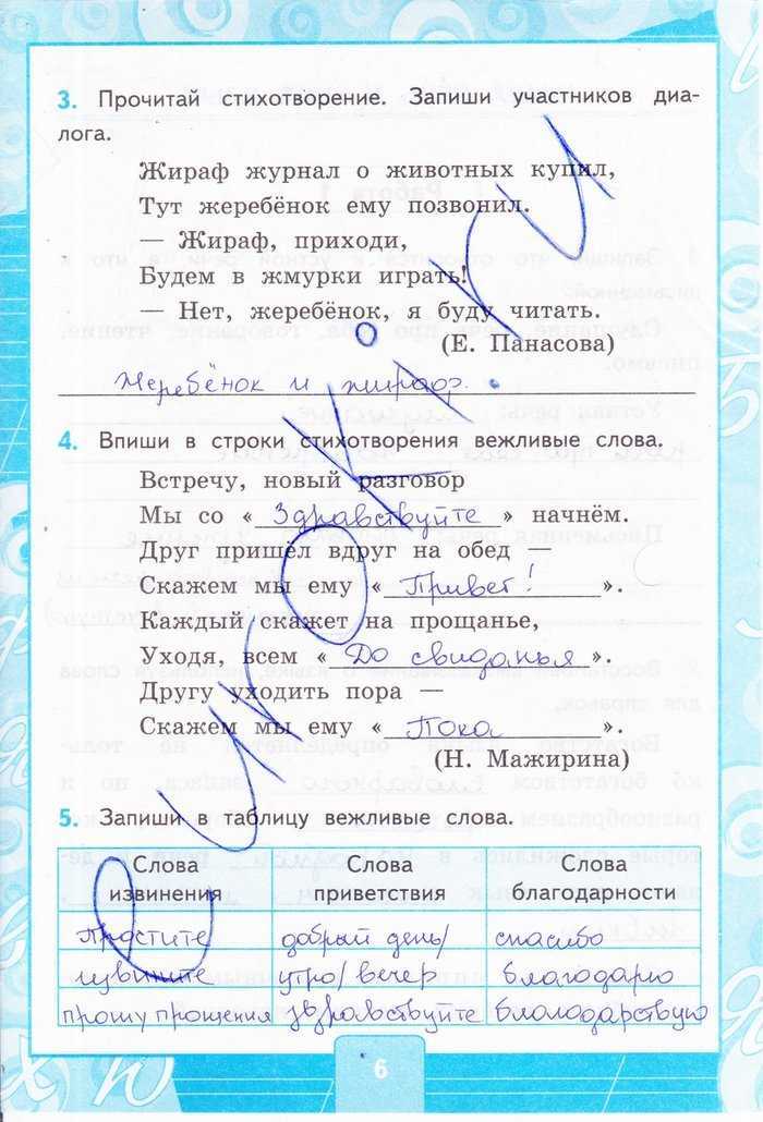 Гдз по русскому языку 3 класс рабочая тетрадь канакина часть 1, 2