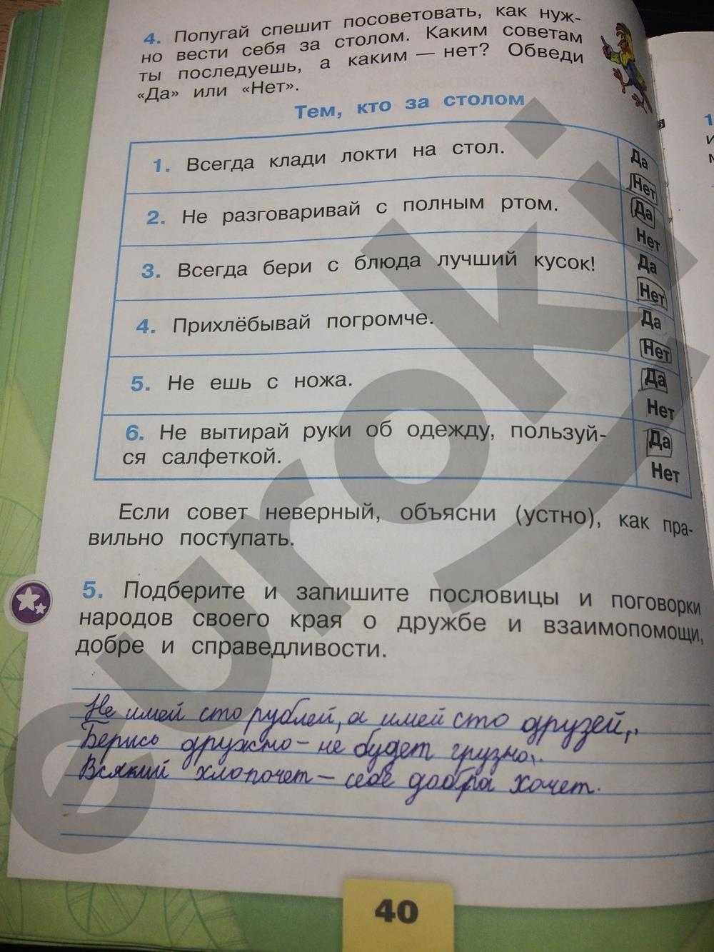 Гдз по окружающему миру 1 класс плешаков школа россии